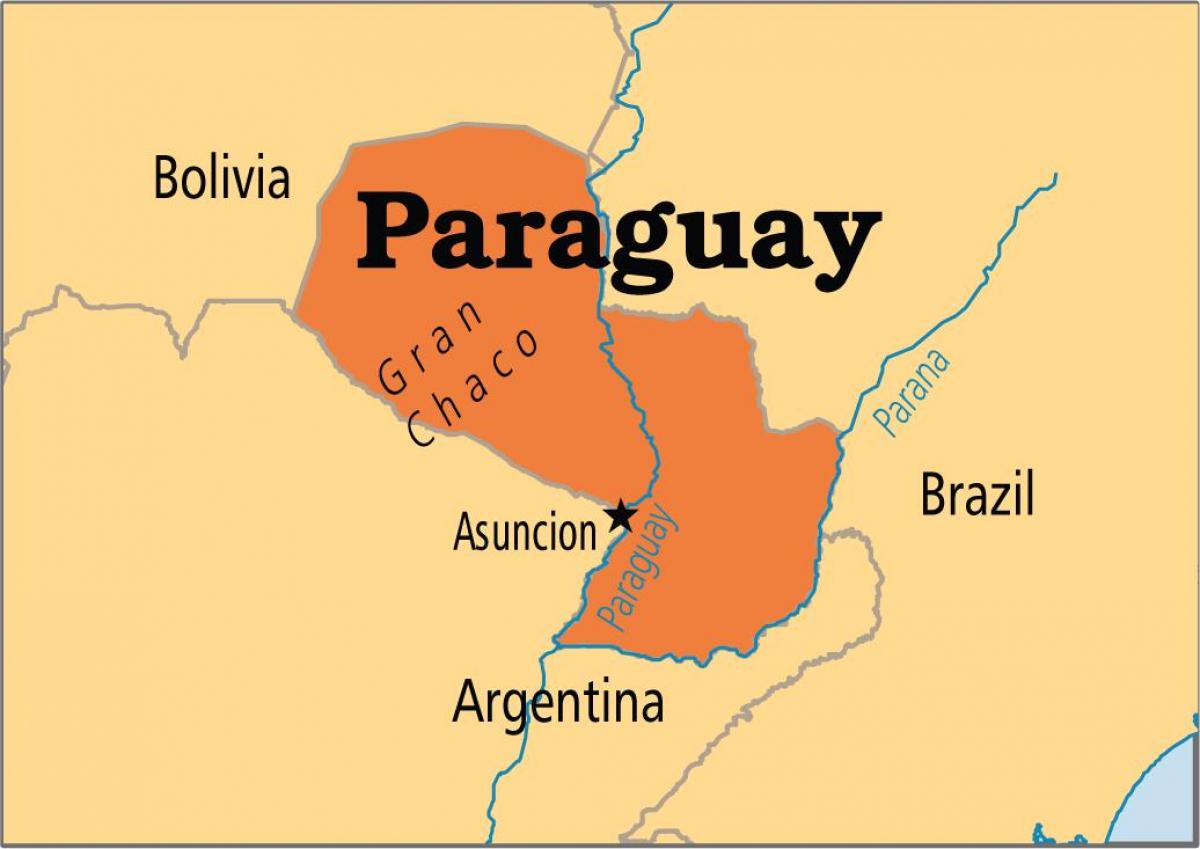 нийслэл Парагвай газрын зураг