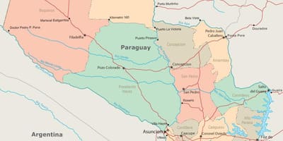 Парагвай asuncion газрын зураг
